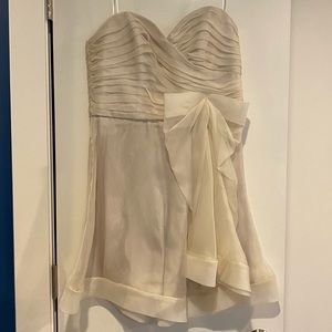 NWT ABS Cream Bow Cocktail Dress